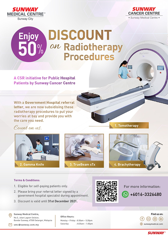 50% off cancer treatment