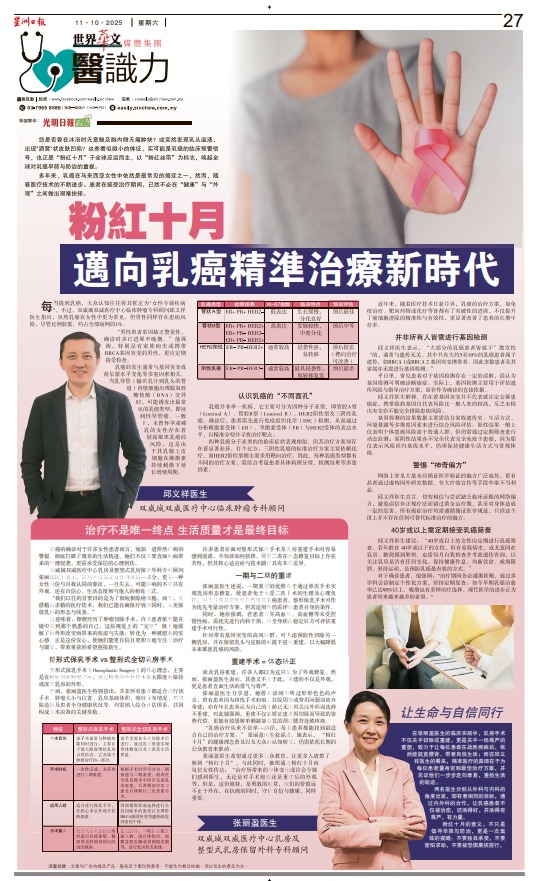 Pink October: Advancing Toward a New Era of Precision Treatment for Breast Cancer