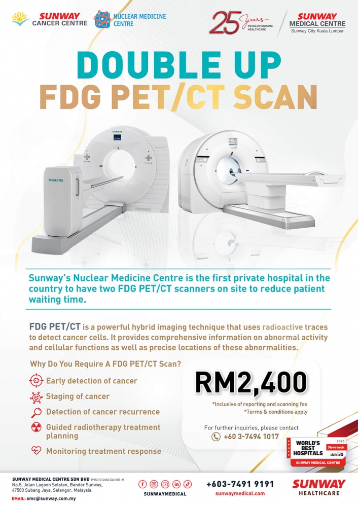 Double Up FDG PET/CT Scan
