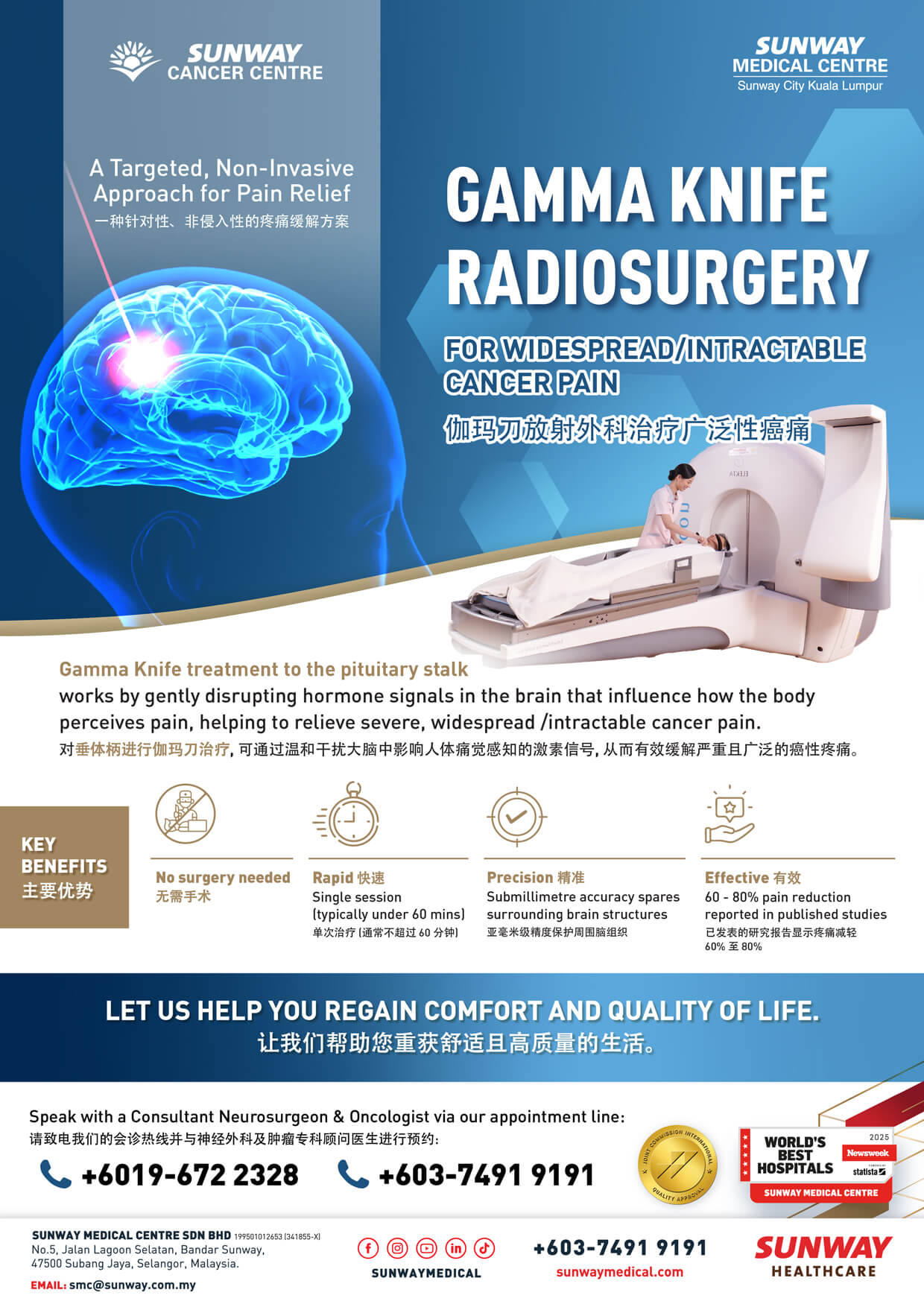 Gamma Knife Radiosurgery for Widespread / Intractable Cancer Pain