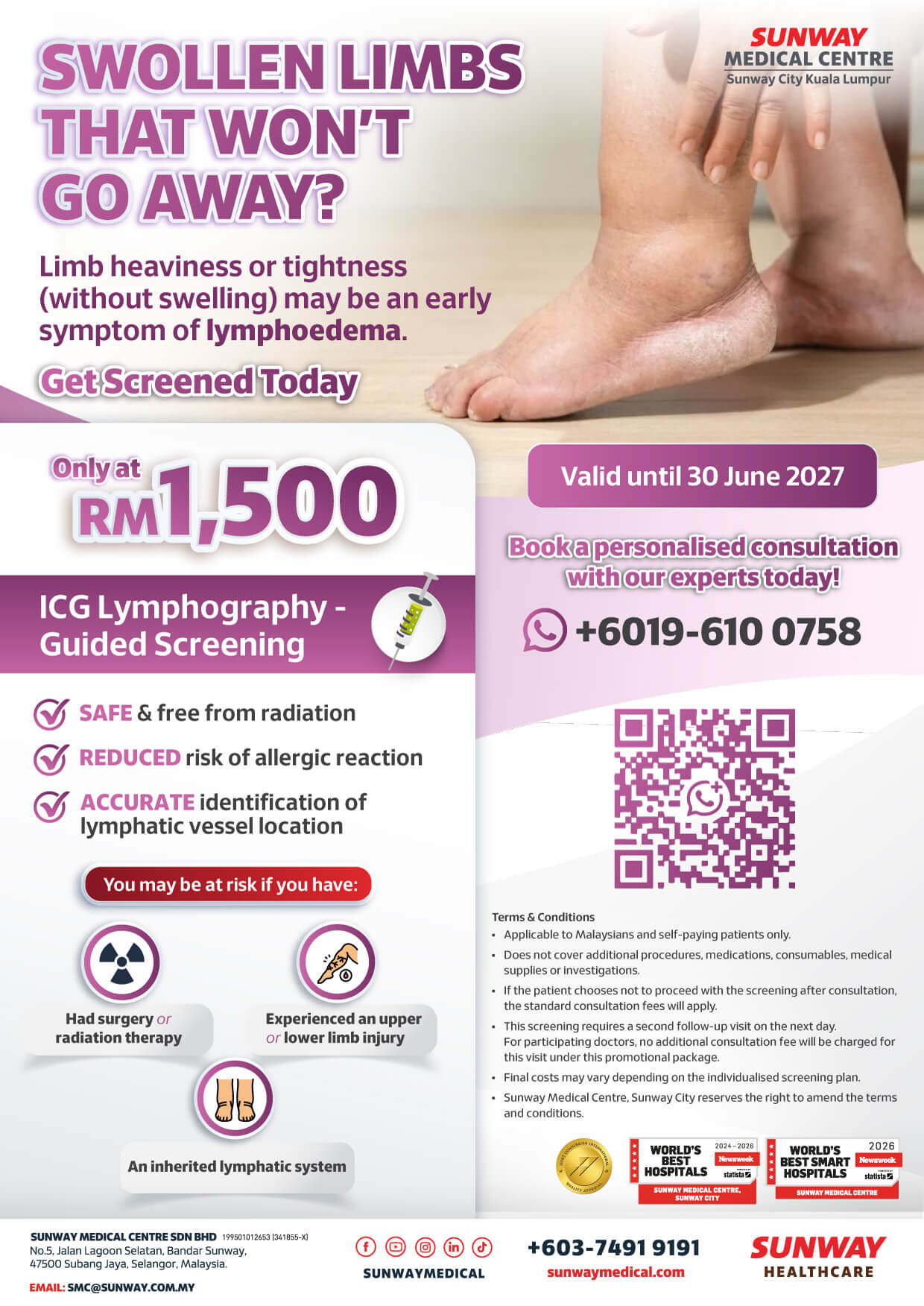 Early Lymphoedema Screening with ICG Lymphography
