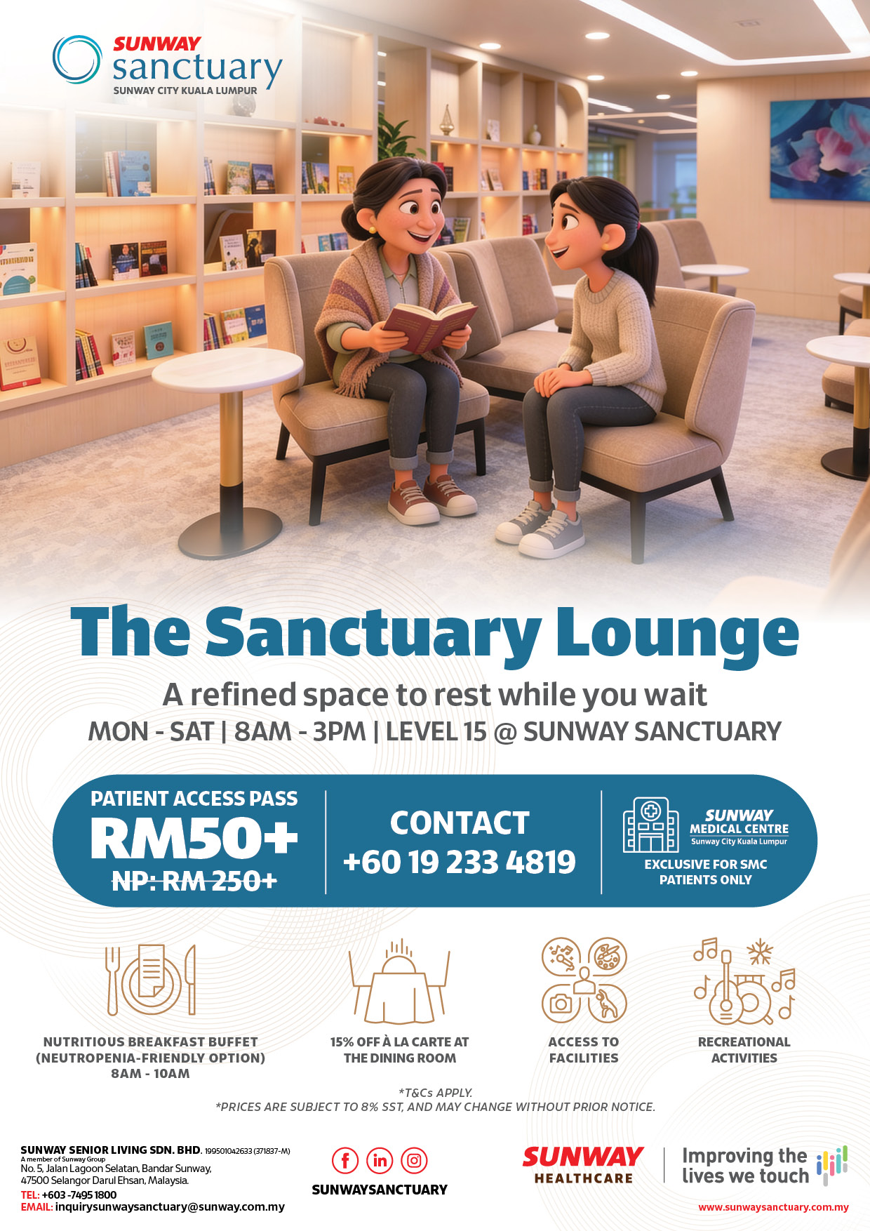 The Sanctuary Lounge Patient Access Pass